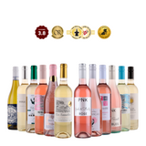 Hunwijn XL Zomerdoos - 6 roséwijnen en 6 witte wijnen 🌸✨🥂