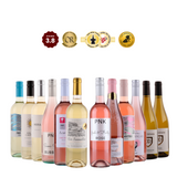 Hunwijn XL Zomerdoos - 6 roséwijnen en 6 witte wijnen 🌸✨🥂